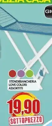 Gio’style stendibiancheria love colori assortiti