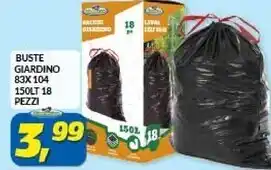 Buste giardino 83x 104 150lt 18 pezzi