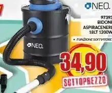 Risparmio Casa Neo 97393 bidone aspiracenere 18lt 1200w offerta