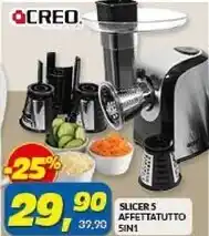 Risparmio Casa Creo slicer 5 affettatutto 5in1 offerta