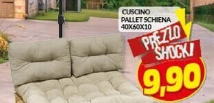 Risparmio Casa Cuscino pallet schiena 40x60x10 offerta