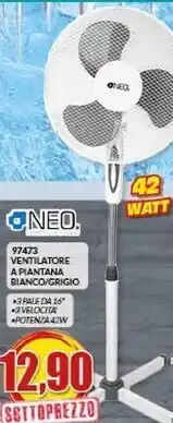 Risparmio Casa Neo ventilatore a piantana bianco offerta
