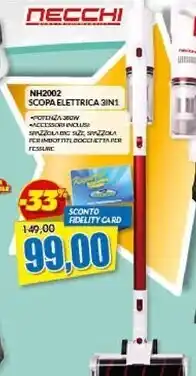 Risparmio Casa Necchi nh2002 scopa elettrica offerta