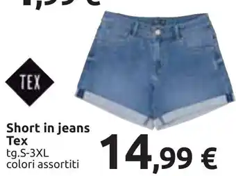 TEX Short in jeans Tex tg.S-3XL colori assortiti