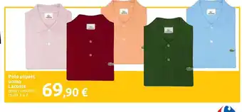Polo piquet uomo Lacoste colori assortiti tg da 3 a 7