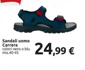 Sandali uomo Carrera colori nero o blu mis.40-45