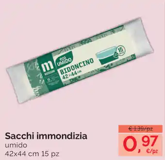 Prodet Sacchi Immondizia 42x44cm 15pz. offerta
