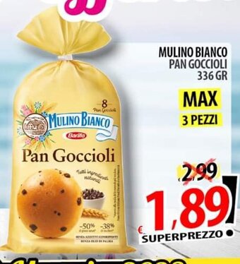 Il Genio Supermercato MULINO BIANCO PAN GOCCIOLI 336 GR offerta