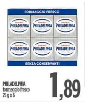 PHILADELPHIA formaggio fresco 25gx6