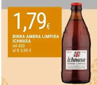 BIRRA AMBRA LIMPIDA ICHNUSA 450 ml