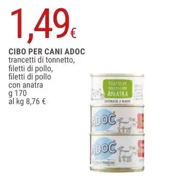 CIBO PER CANI ADOC 170 g