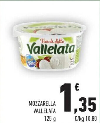 Conad Margherita MOZZARELLA VALLELATA 125 g offerta