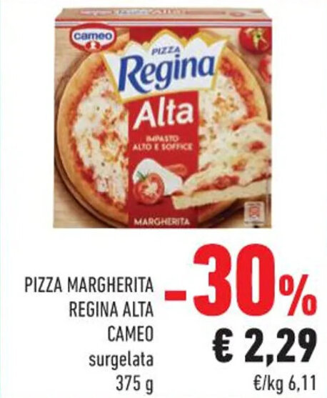 Conad Margherita PIZZA MARGHERITA REGINA ALTA Cameo 375 g offerta
