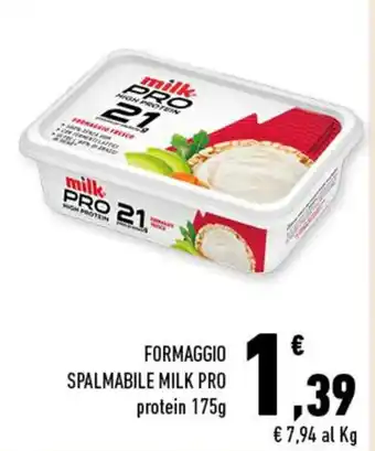 Conad FORMAGGIO SPALMABILE MILK PRO protein 175g offerta