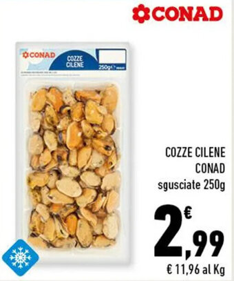 Conad COZZE CILENE CONAD sgusciate 250g offerta