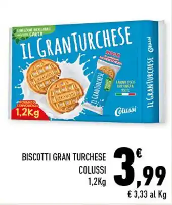 Conad BISCOTTI GRAN TURCHESE COLUSSI 1,2Kg offerta