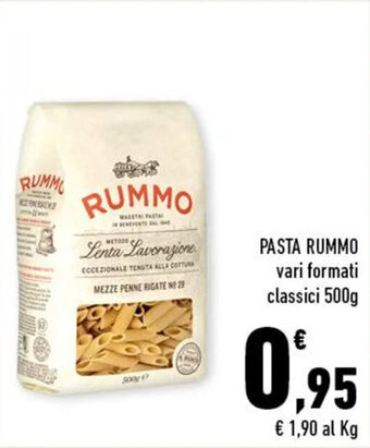 Conad PASTA RUMMO vari formati classici 500g offerta