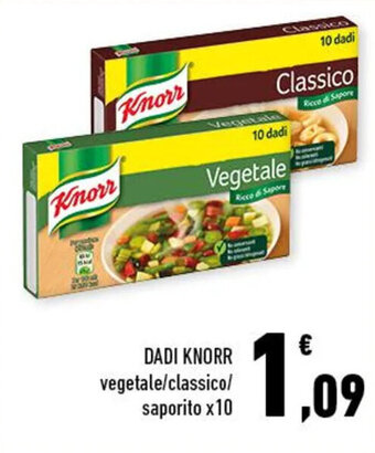 Conad DADI KNORR vegetale/classico/ saporito x10 offerta