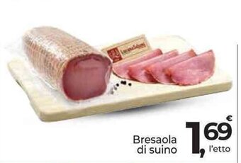 Supermercati Dok Bresaola di suino offerta