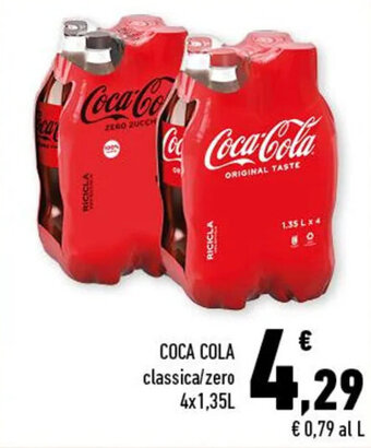 Conad COCA COLA classica/zero 4x1,35L offerta