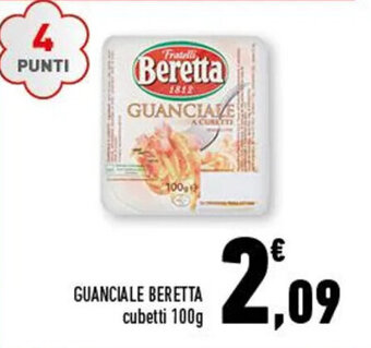 Conad GUANCIALE BERETTA cubetti 100g offerta