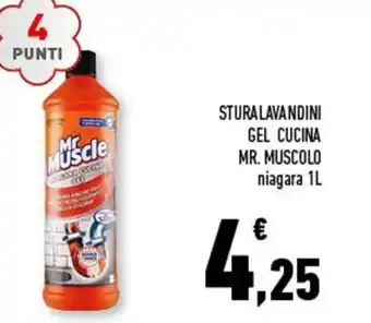 Conad STURA LAVANDINI GEL CUCINA MR. MUSCOLO niagara 1L offerta