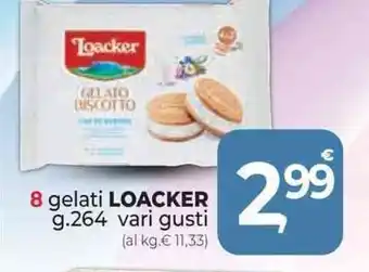 Supermercati Dok LOACKER g.264 vari gusti offerta