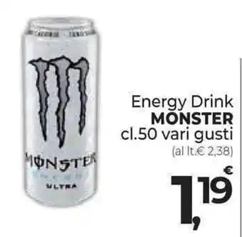 Supermercati Dok MONSTER cl.50 vari gusti offerta