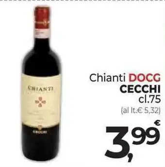 Supermercati Dok Chianti DOCG CECCHI 75 cl offerta
