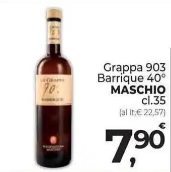 Grappa 903 Barrique 40° MASCHIO 35 cl