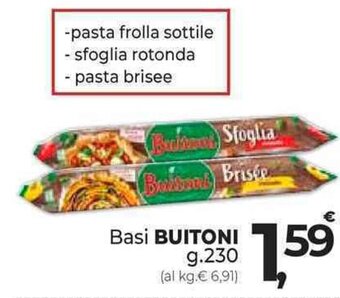 Supermercati Dok Basi BUITONI g.230 offerta