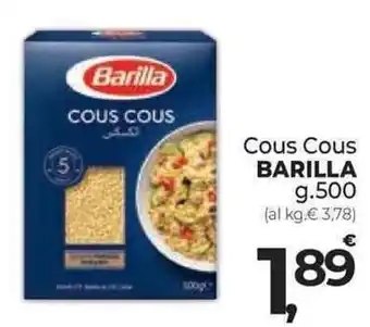 Supermercati Dok Cous Cous BARILLA g.500 offerta