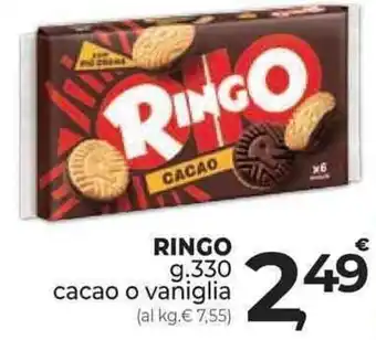 Supermercati Dok RINGO g.330 cacao o vaniglia offerta