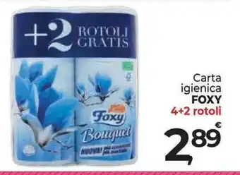 Carta igienica FOXY 4+2 rotoli