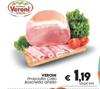 VERONI Prosciutto Cotto Boschetto all'etto