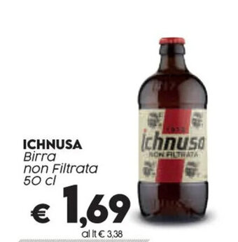 Crai ICHNUSA Birra non Filtrata 50 cl offerta