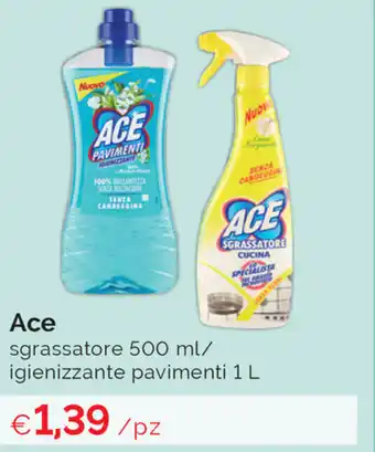 Prodet Ace Sgrassatore 500ml/igienizzante pavimenti 1l offerta
