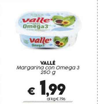 VALLÉ Margarina con Omega 3 250 g
