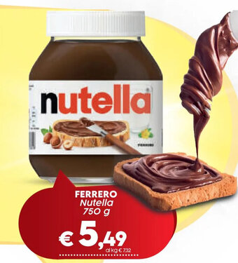 Crai FERRERO Nutella 750 g offerta