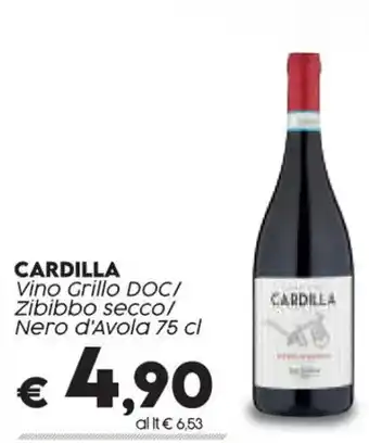 Crai CARDILLA Vino Grillo DOC/ Zibibbo secco/ Nero d'Avola 75 cl offerta