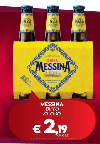 Crai MESSINA Birra 33 cl x3 offerta