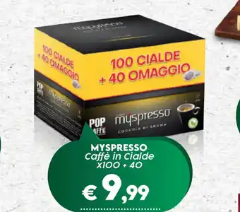 Crai MYSPRESSO Caffè in Cialde X100 + 40 offerta