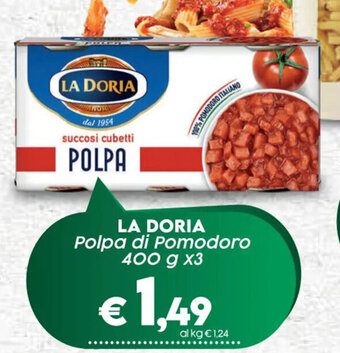 Crai LA DORIA Polpa di Pomodoro 400 g x3 offerta