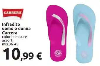 Carrefour Infradito uomo o donna Carrera 36-45 offerta