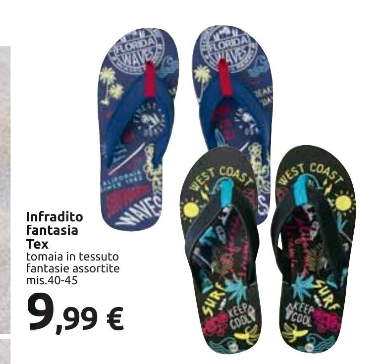 Carrefour Infradito fantasia Tex 40-45 offerta