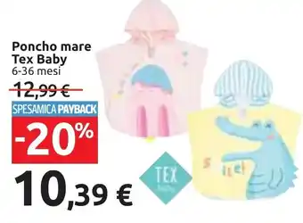 Carrefour Poncho mare Tex Baby 6-36 mesi offerta