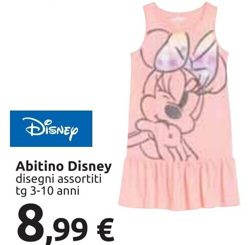 Carrefour Abitino Disney tg 3-10 anni offerta