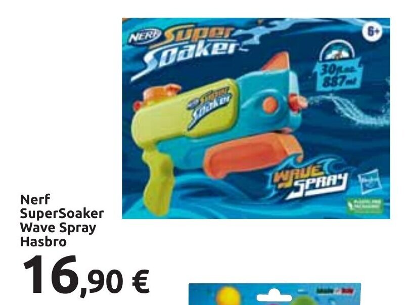 Carrefour Nerf SuperSoaker Wave Spray Hasbro offerta