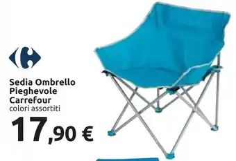 Carrefour Sedia Ombrello Pieghevole Carrefour offerta