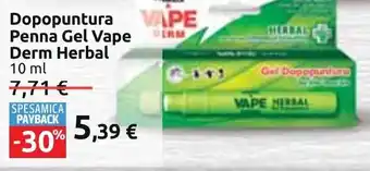 Carrefour Dopopuntura VAPE Penna Gel Vape Derm Herbal 10 ml offerta